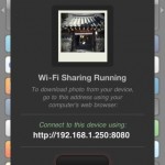 Photoshake Wi-Fi Sharing Running