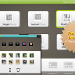 Template selection of PhotoShake! for iPad Template selection of PhotoShake! for iPad